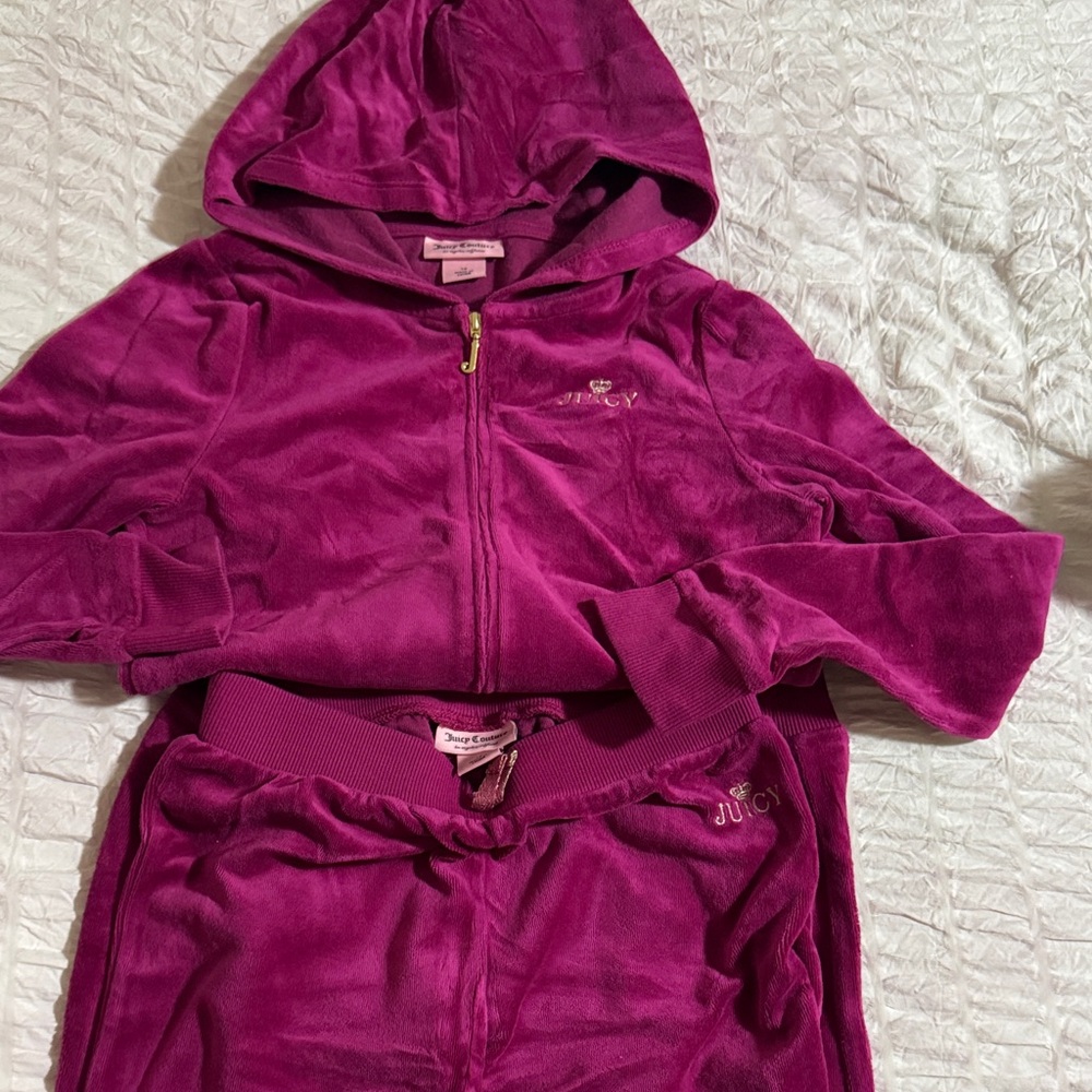 Juicy Couture Fuchsia Velour Set